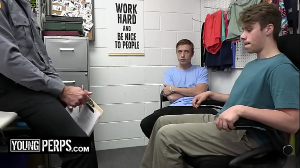 Young Perps - Muscular Officer Submits Two Suspected Perps To A Strip Search And Deep Cavity Search