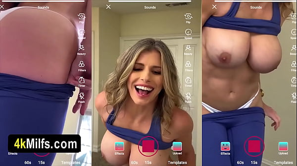 O lindo show privado da esposa de MILF esportivo se transformou em uma foda rápida onde ela implora por porra