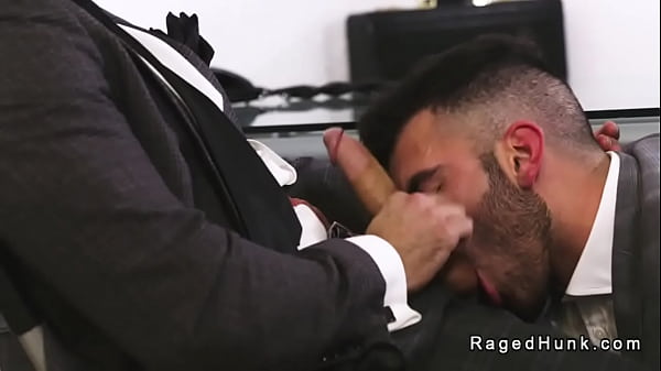 Haariger Immobilienmakler wird für einen Job anal gefickt