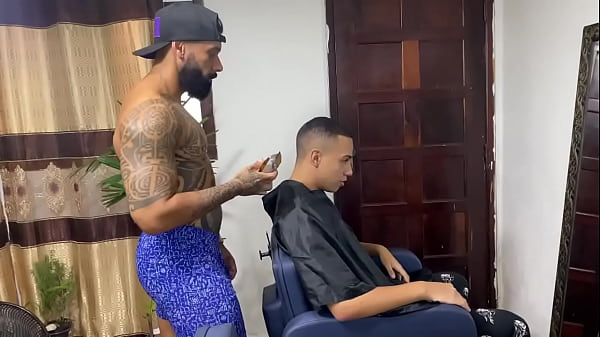 Trying the Barber's Cock