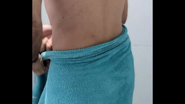 Come and spy on the furry one taking a shower